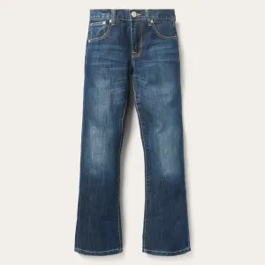 1014 Fit Semi-Destructed Wash Jeans -STETSON