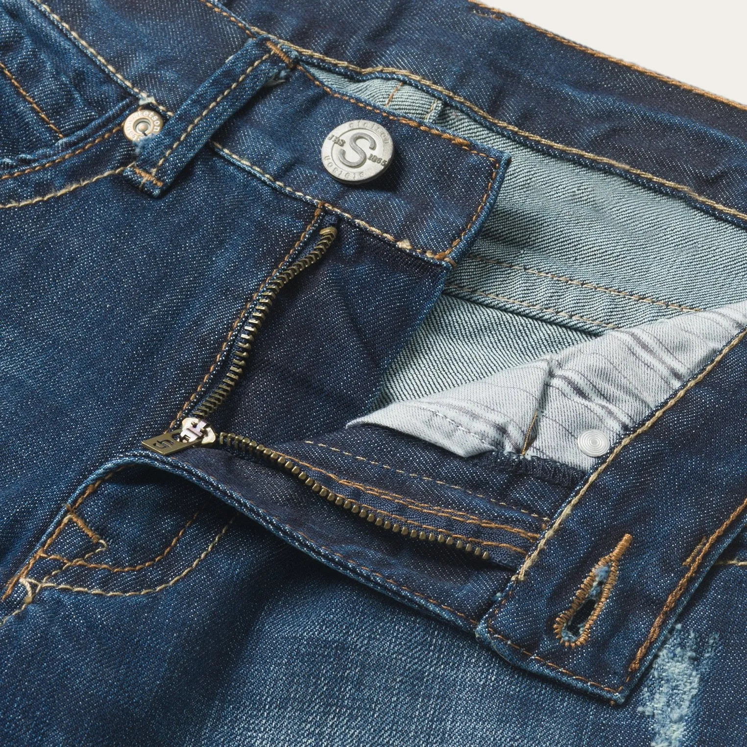 1312 Fit Jeans With Back Pocket Detail -STETSON