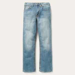 1520 Fit Light Wash Jeans With Tacking -STETSON