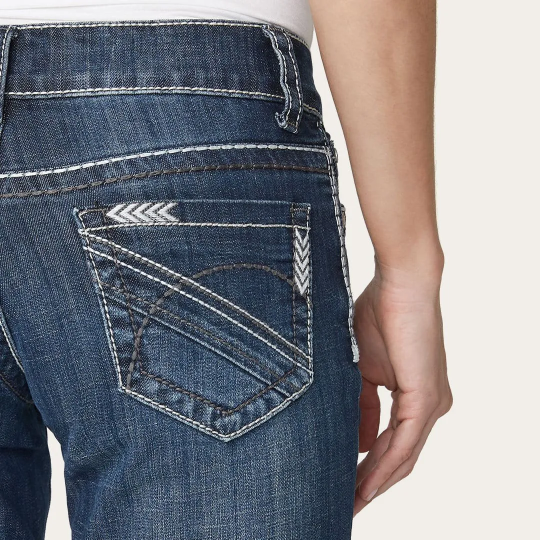 214 City Trouser Jeans With Chevron Back Pocket -STETSON