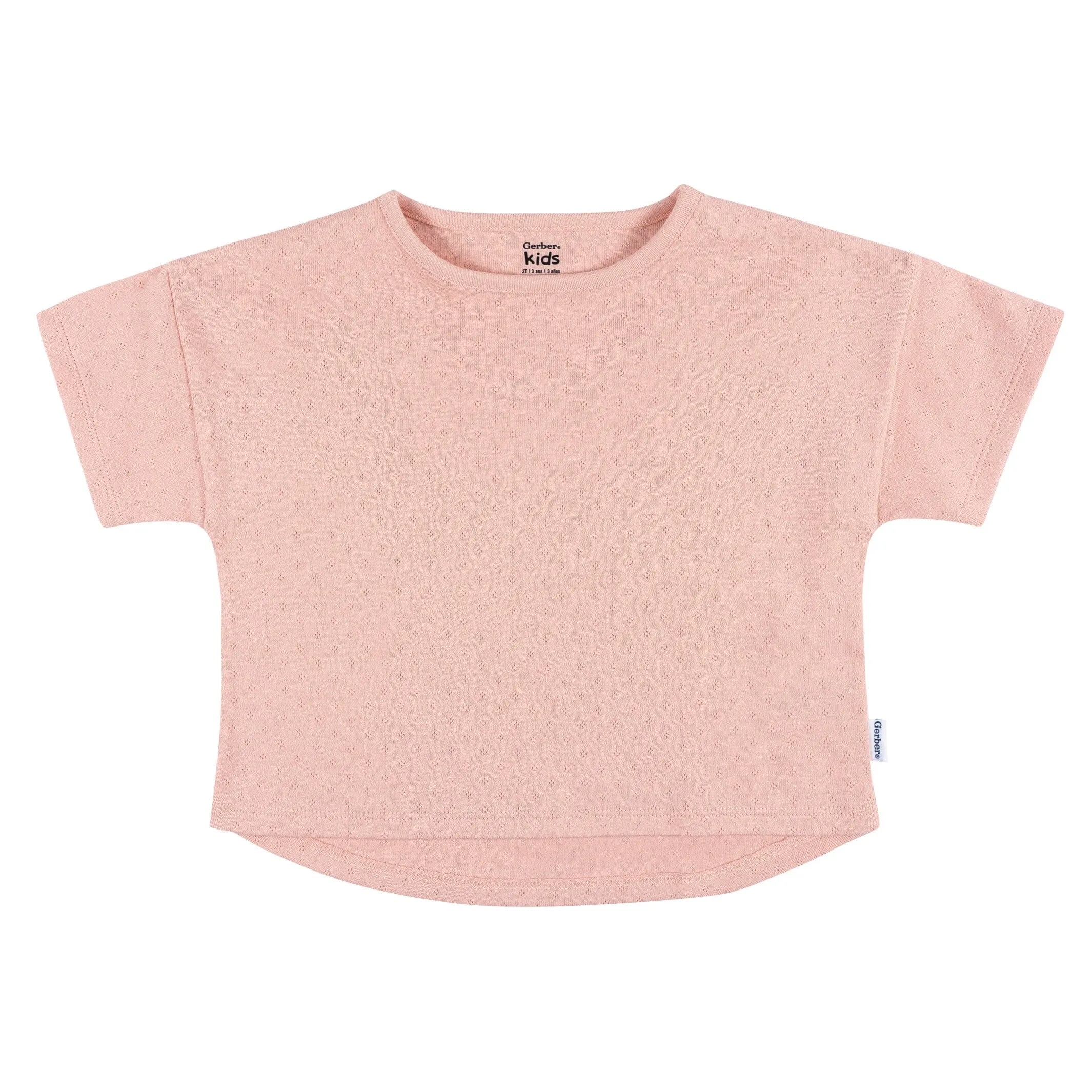 3-Pack Infant and Toddler Girls Flower T-Shirts Gerber Childrenswea