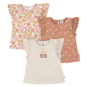 3-Pack Infant and Toddler Girls Good Times T-Shirts Gerber Childrenswea