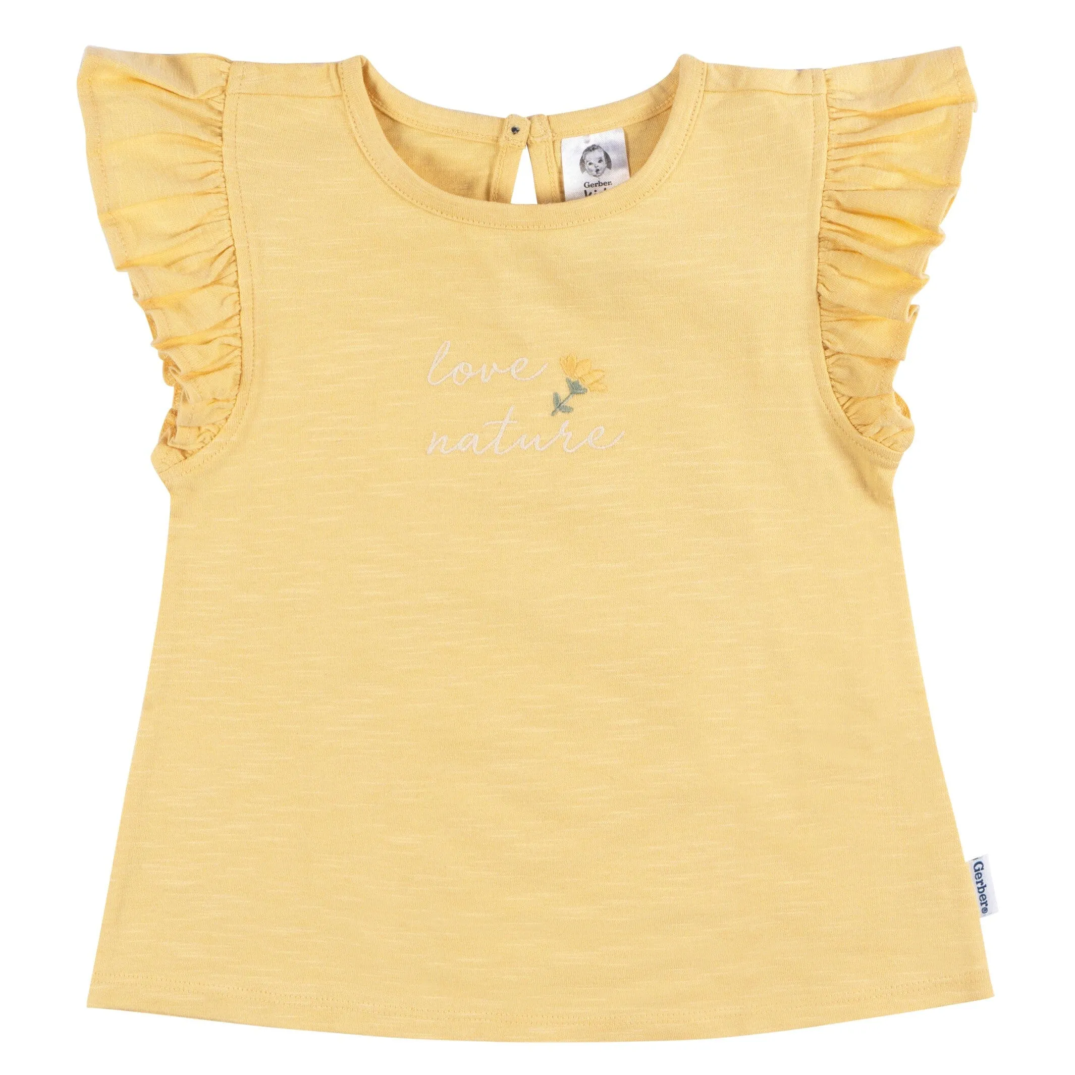 3-Pack Infant and Toddler Girls Love Nature T-Shirts Gerber Childrenswea