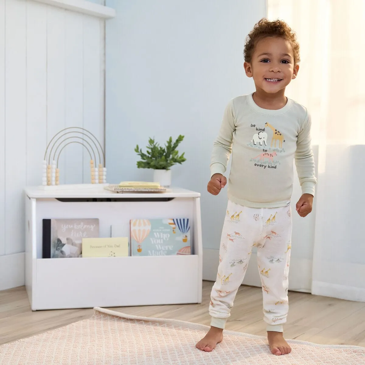 4-Piece Infant & Toddler Neutral Safari Tops and Pants Sets Gerber Childrenswea