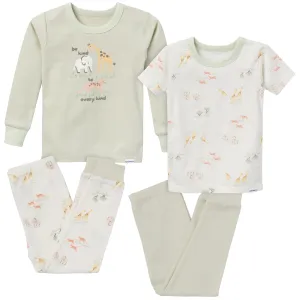 4-Piece Infant & Toddler Neutral Safari Tops and Pants Sets Gerber Childrenswea