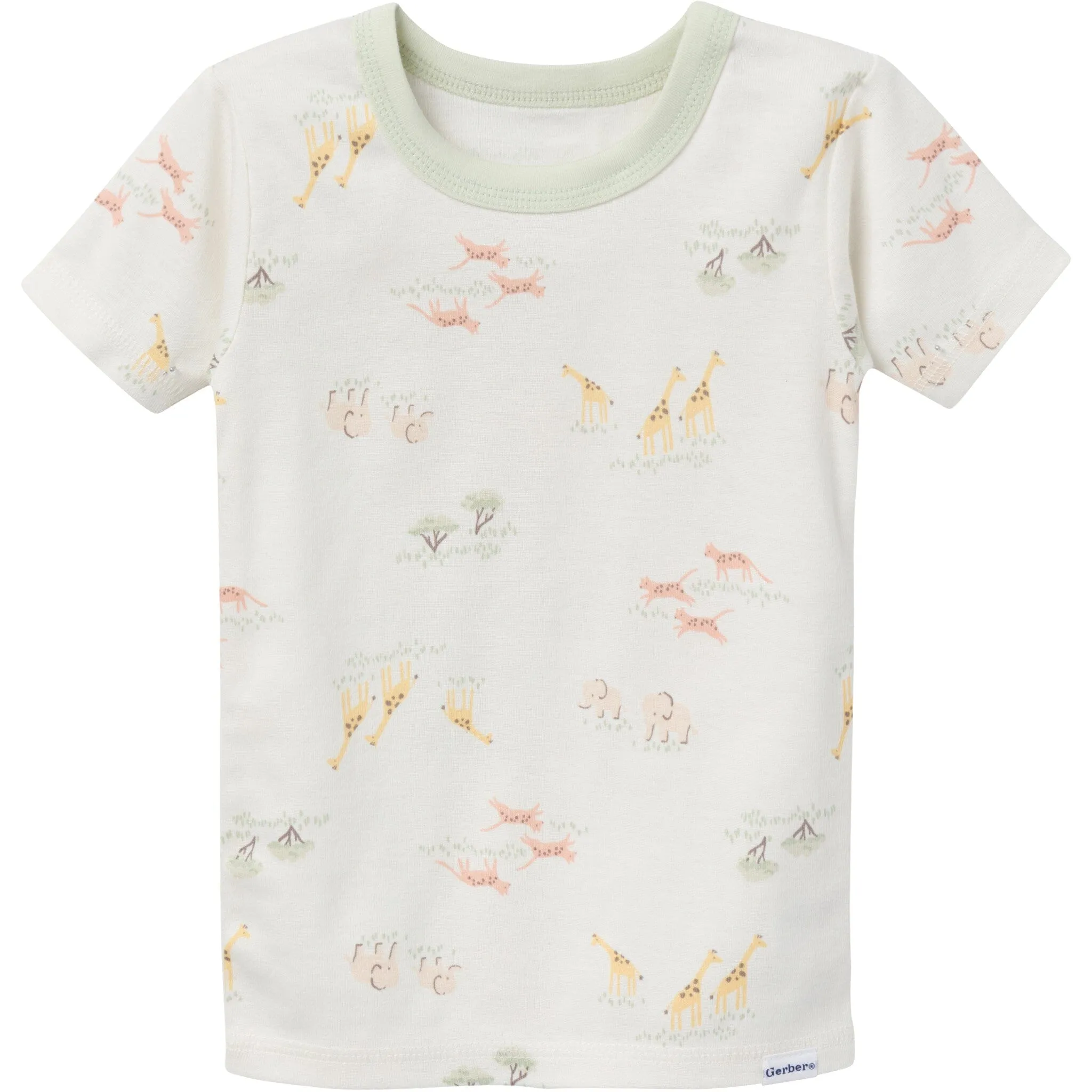 4-Piece Infant & Toddler Neutral Safari Tops and Pants Sets Gerber Childrenswea
