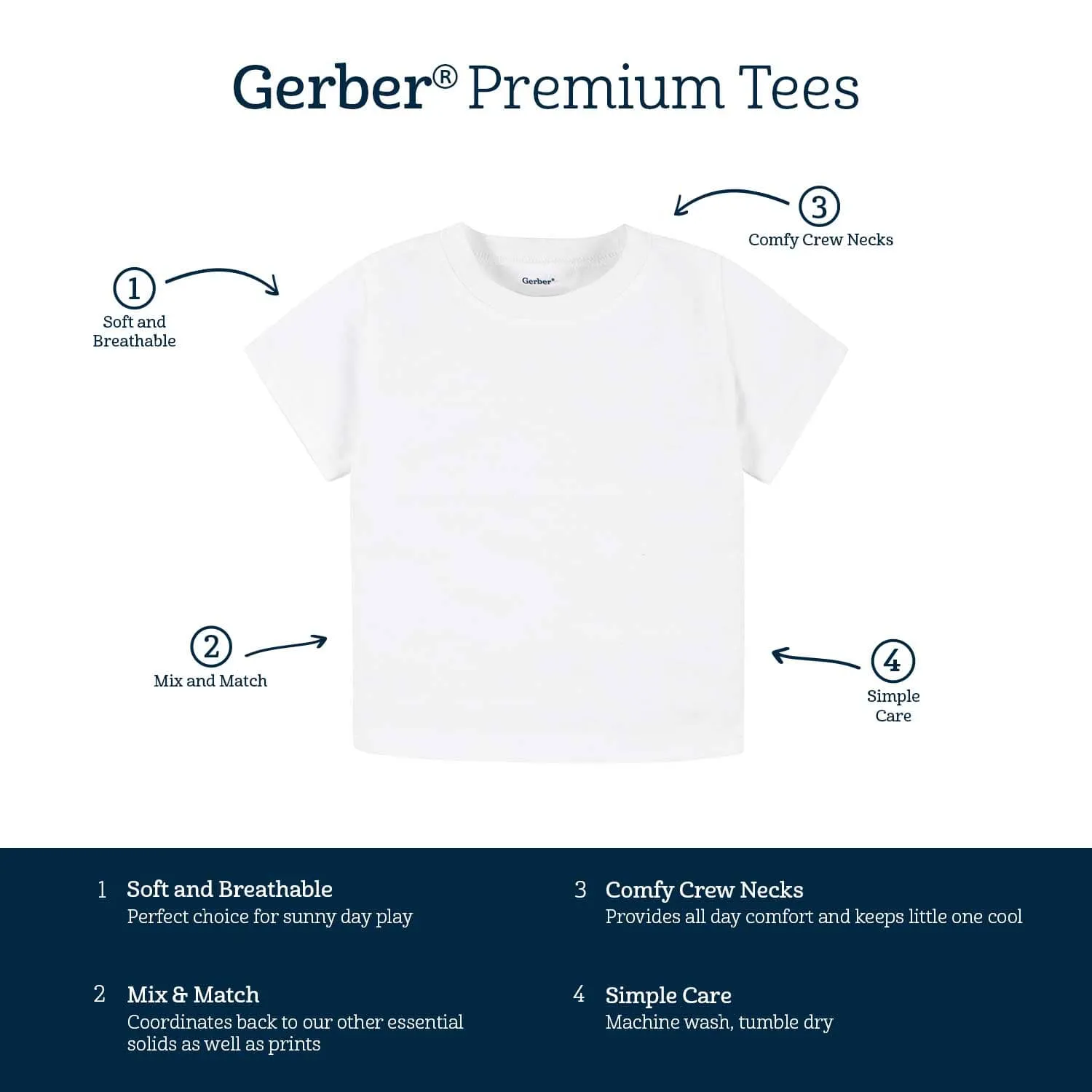 5-Pack Baby & Toddler Black Long Sleeve Tees Gerber Childrenswea
