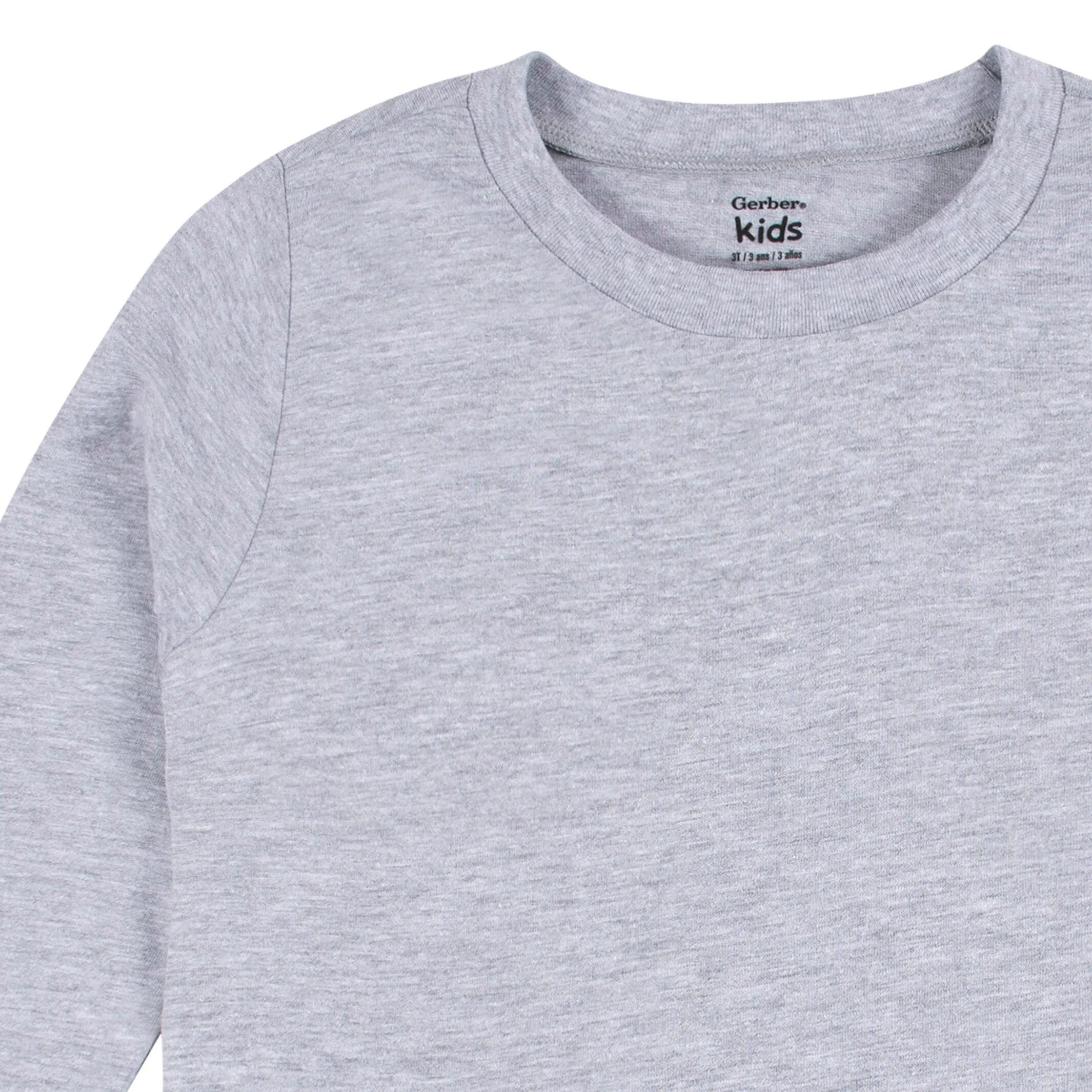5-Pack Baby & Toddler Heather Gray Long Sleeve Tees Gerber Childrenswea