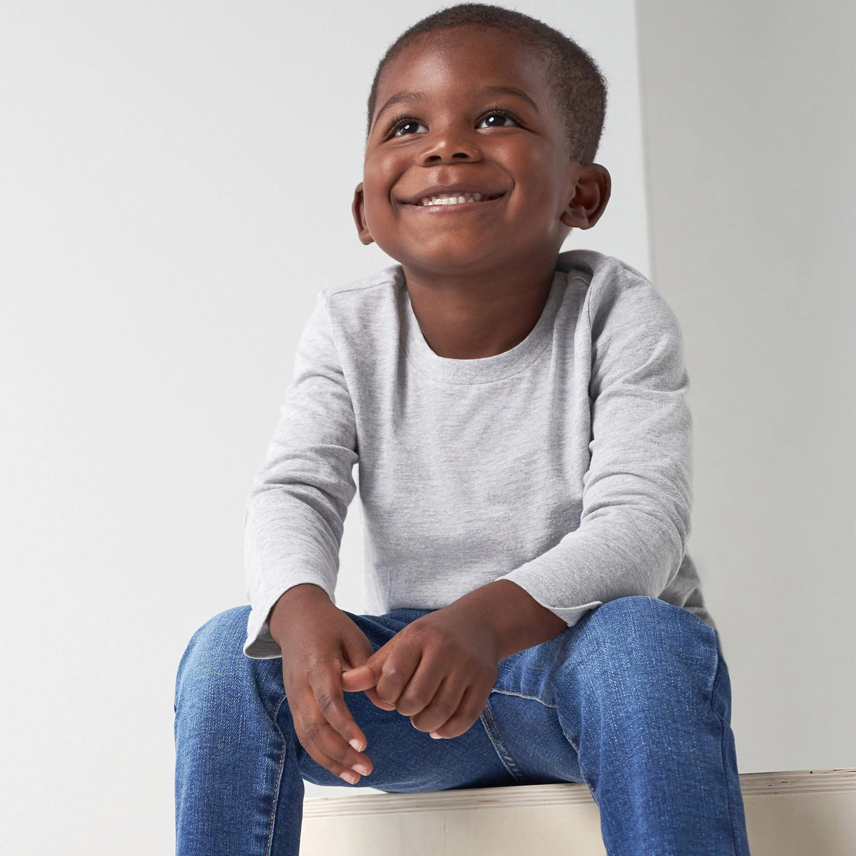 5-Pack Baby & Toddler Heather Gray Long Sleeve Tees Gerber Childrenswea