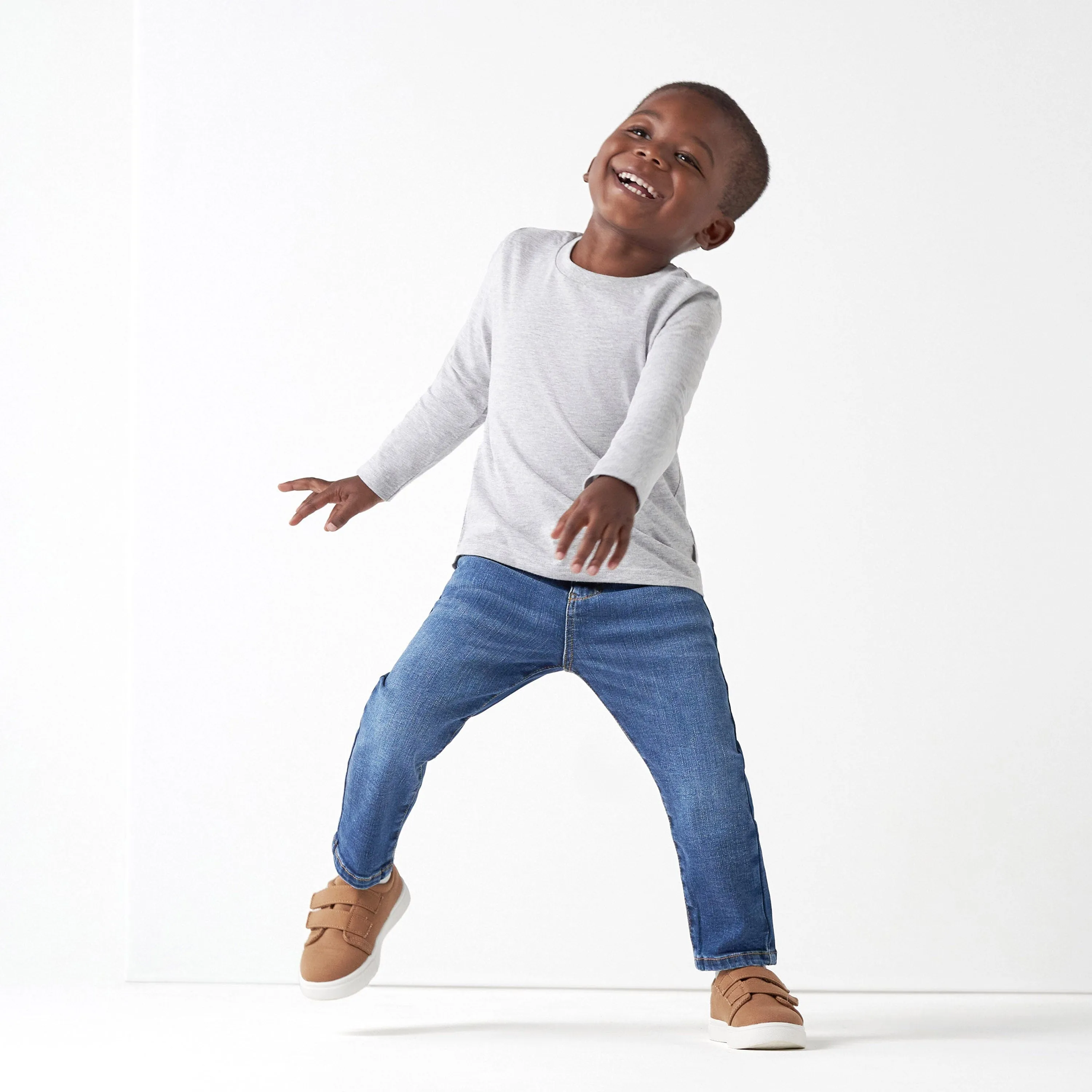 5-Pack Baby & Toddler Heather Gray Long Sleeve Tees Gerber Childrenswea