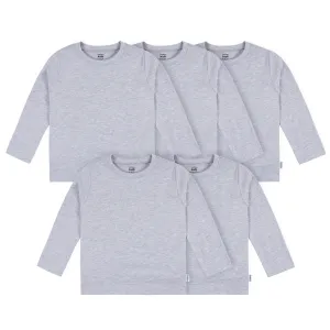 5-Pack Baby & Toddler Heather Gray Long Sleeve Tees Gerber Childrenswea