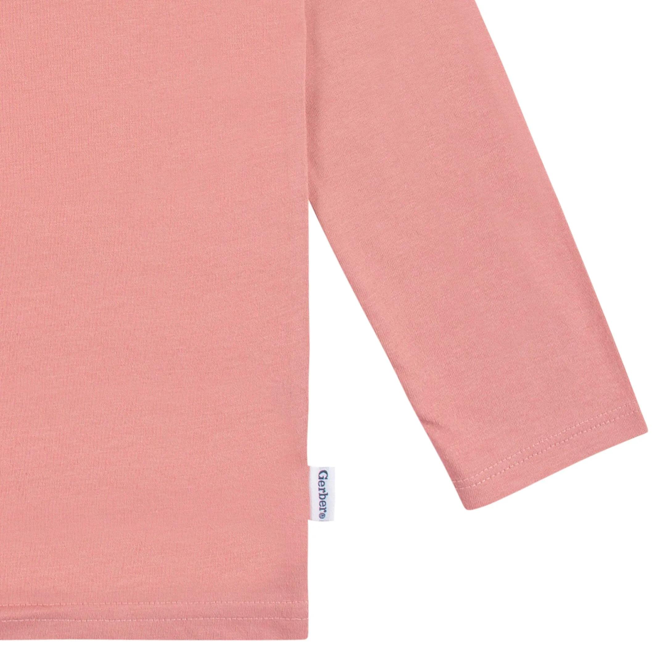 5-Pack Baby & Toddler Mauve Pink Premium Long Sleeve Tees Gerber Childrenswea