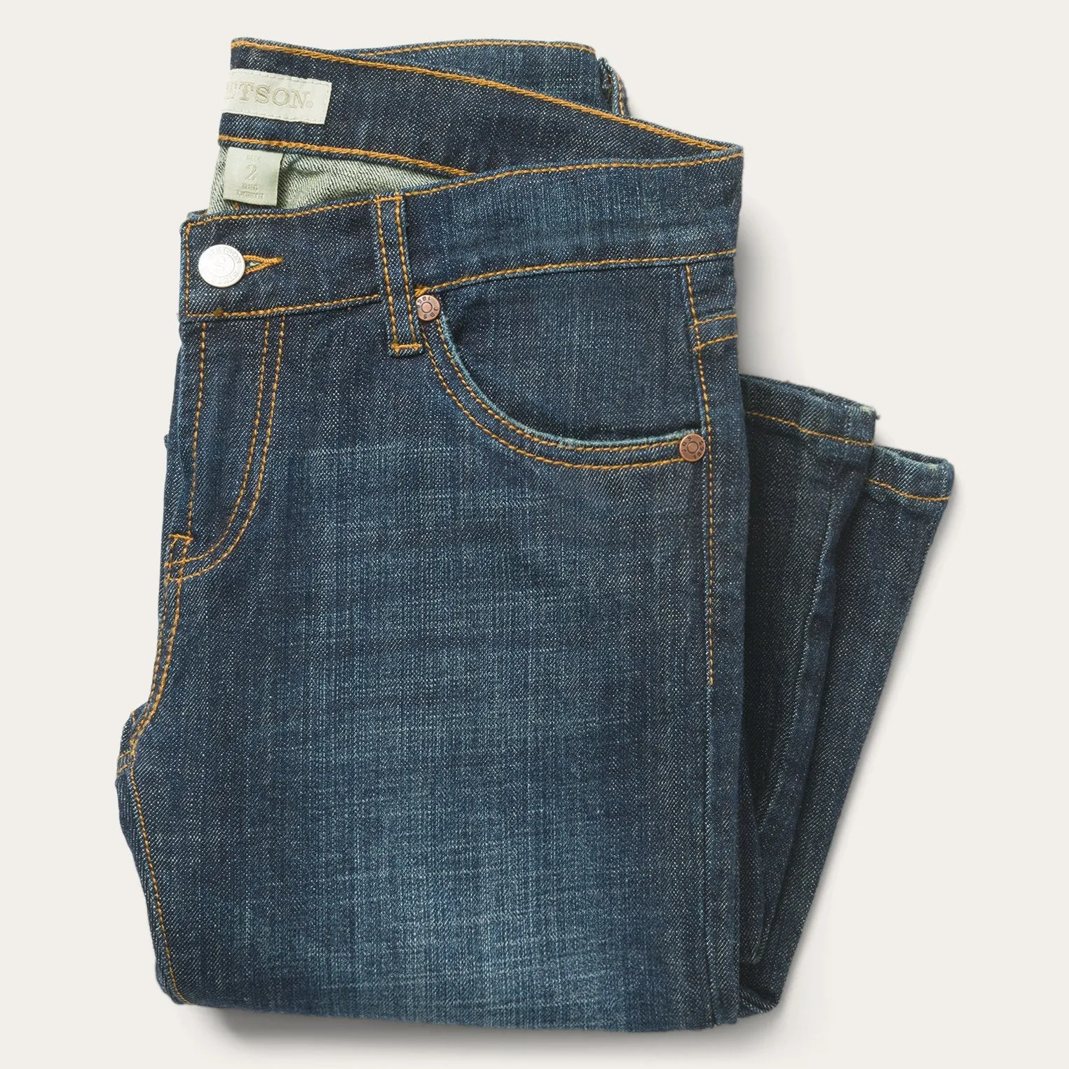 816 Classic Boot Cut Jeans In Dark Wash -STETSON