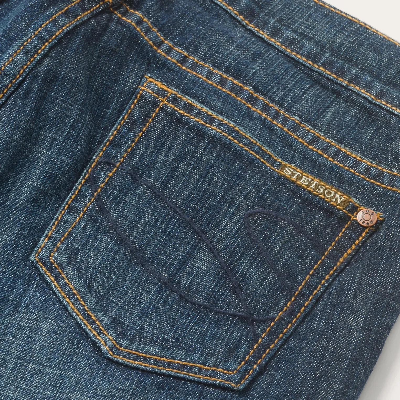 816 Classic Boot Cut Jeans In Dark Wash -STETSON