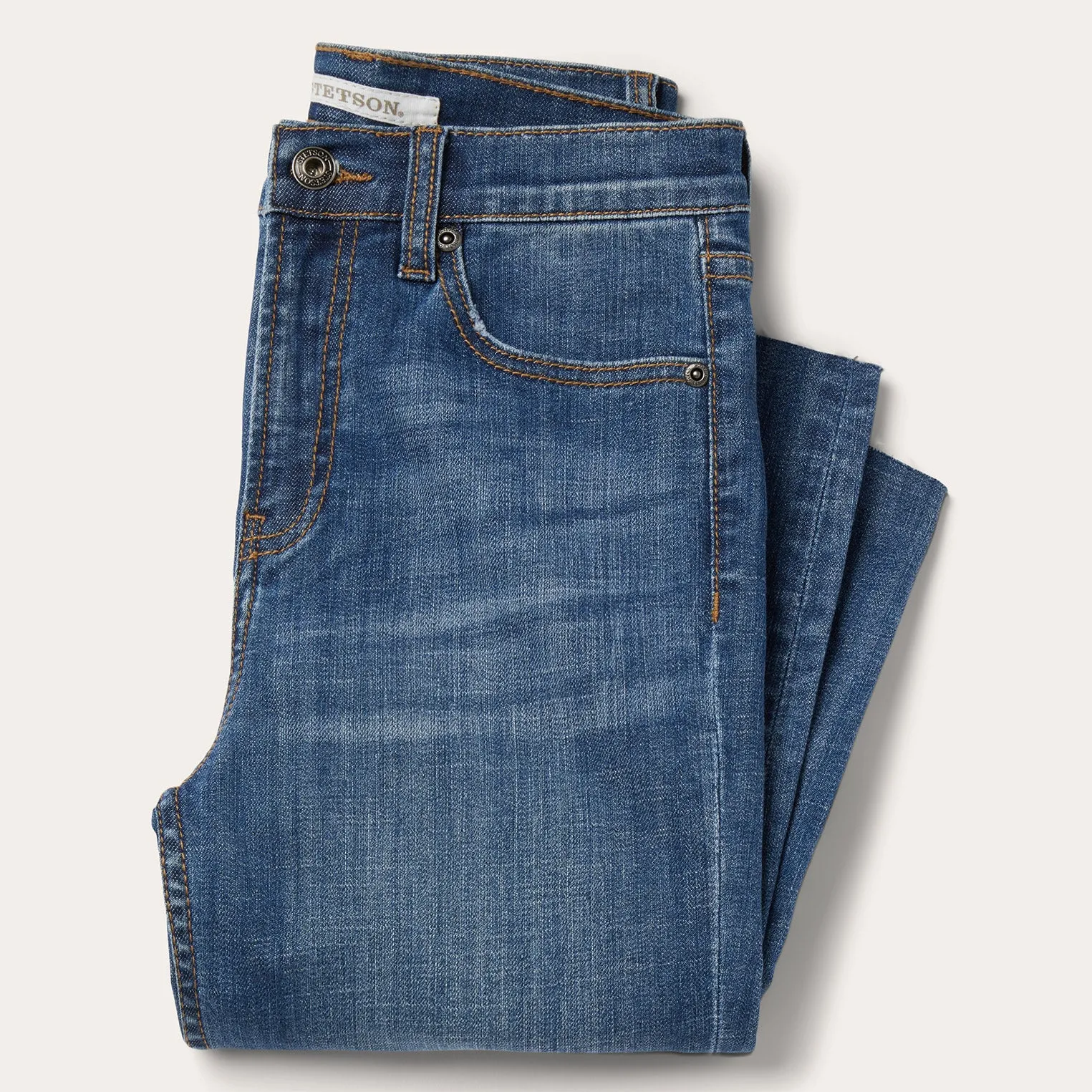 915 High Rise Straight Fit Crop Jeans -STETSON