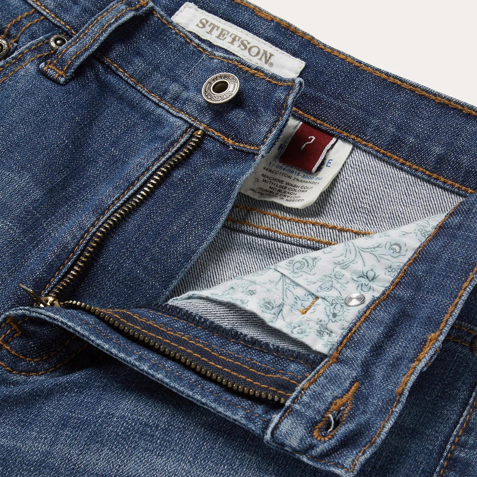 915 High Rise Straight Fit Crop Jeans -STETSON