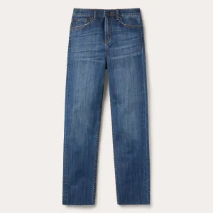915 High Rise Straight Fit Crop Jeans -STETSON