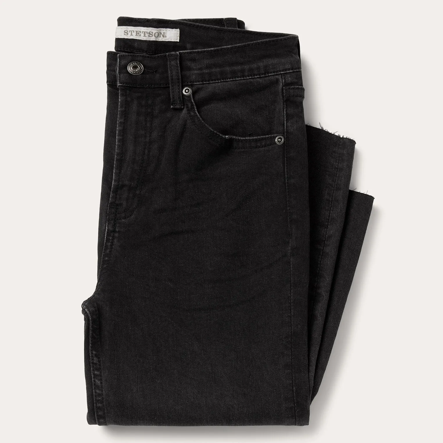 915 High Rise Straight Fit Crop Jeans -STETSON