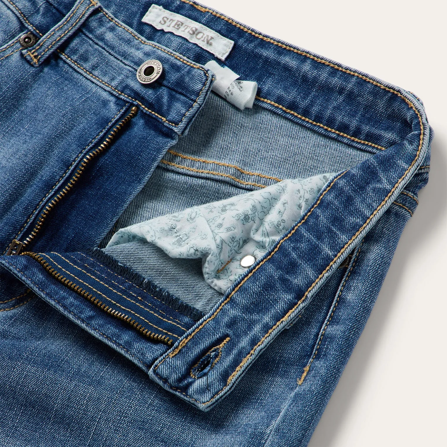 915 High Rise Straight Fit Jeans -STETSON