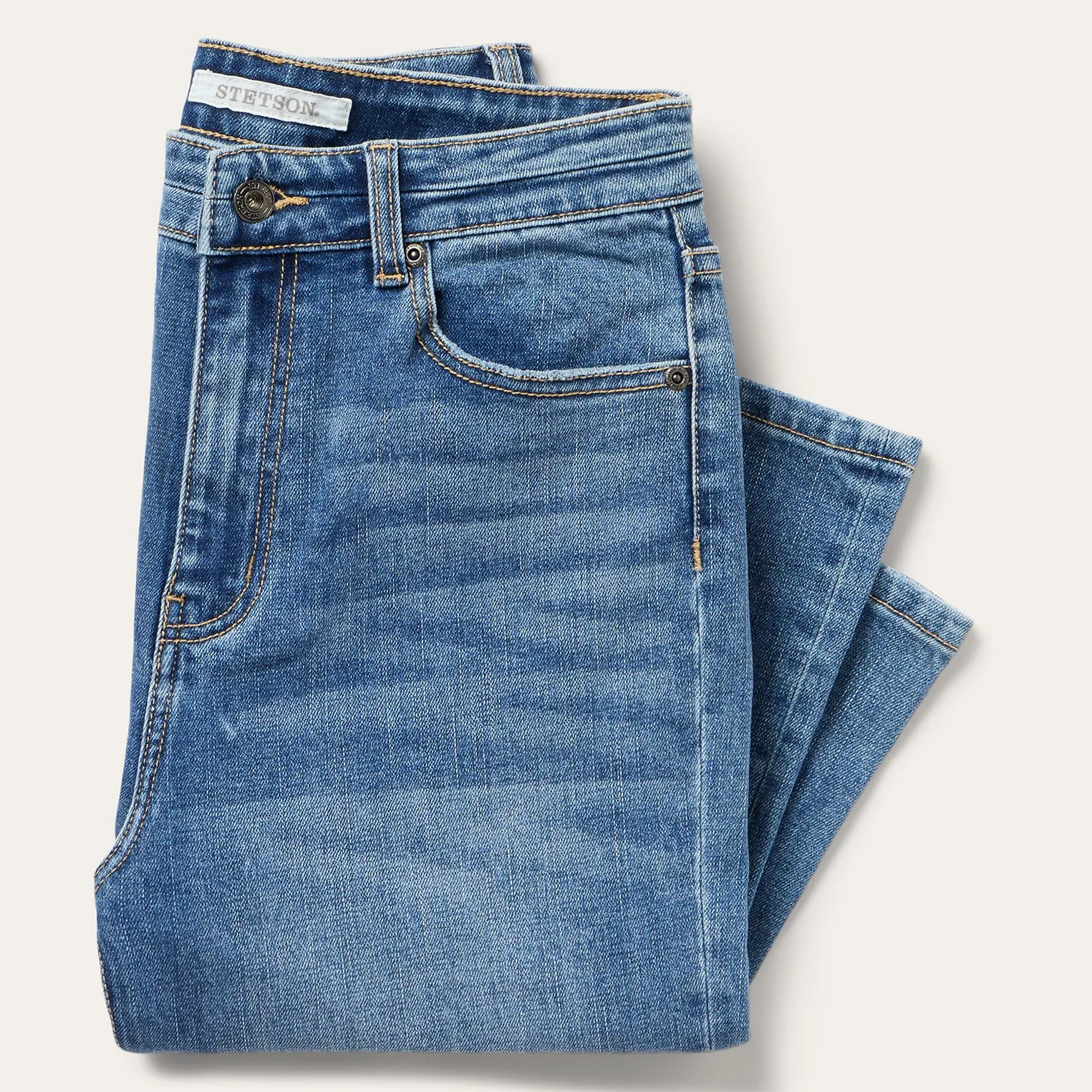 915 High Rise Straight Fit Jeans -STETSON