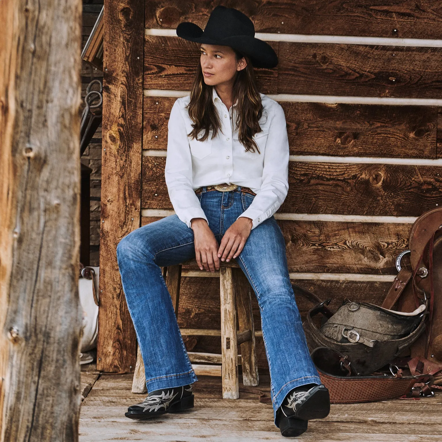 921 High Rise Flare Jeans -STETSON