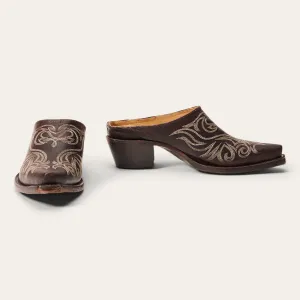 Adley Vintage Finished Leather Mules -STETSON