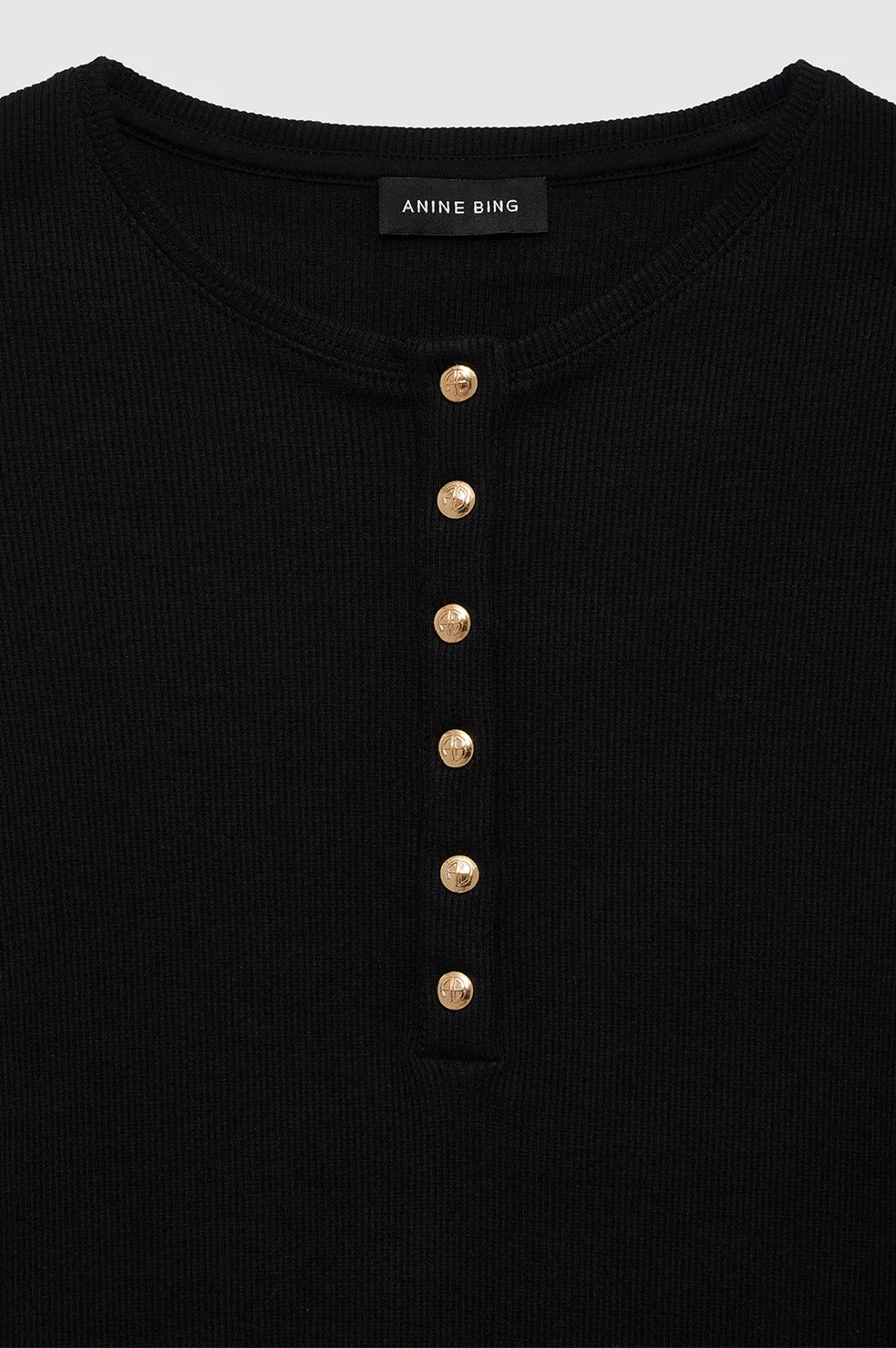 Alessia Tee - Black -ANINE BING