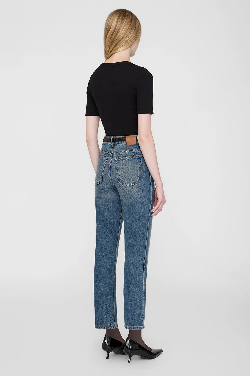 Alessia Tee - Black -ANINE BING