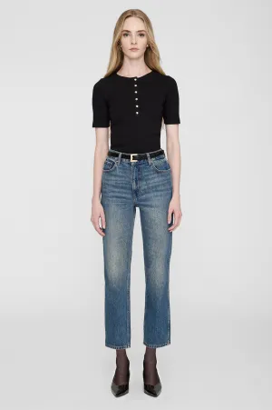 Alessia Tee - Black -ANINE BING