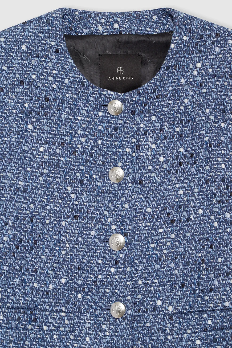 Amber Jacket - Blue Tweed -ANINE BING