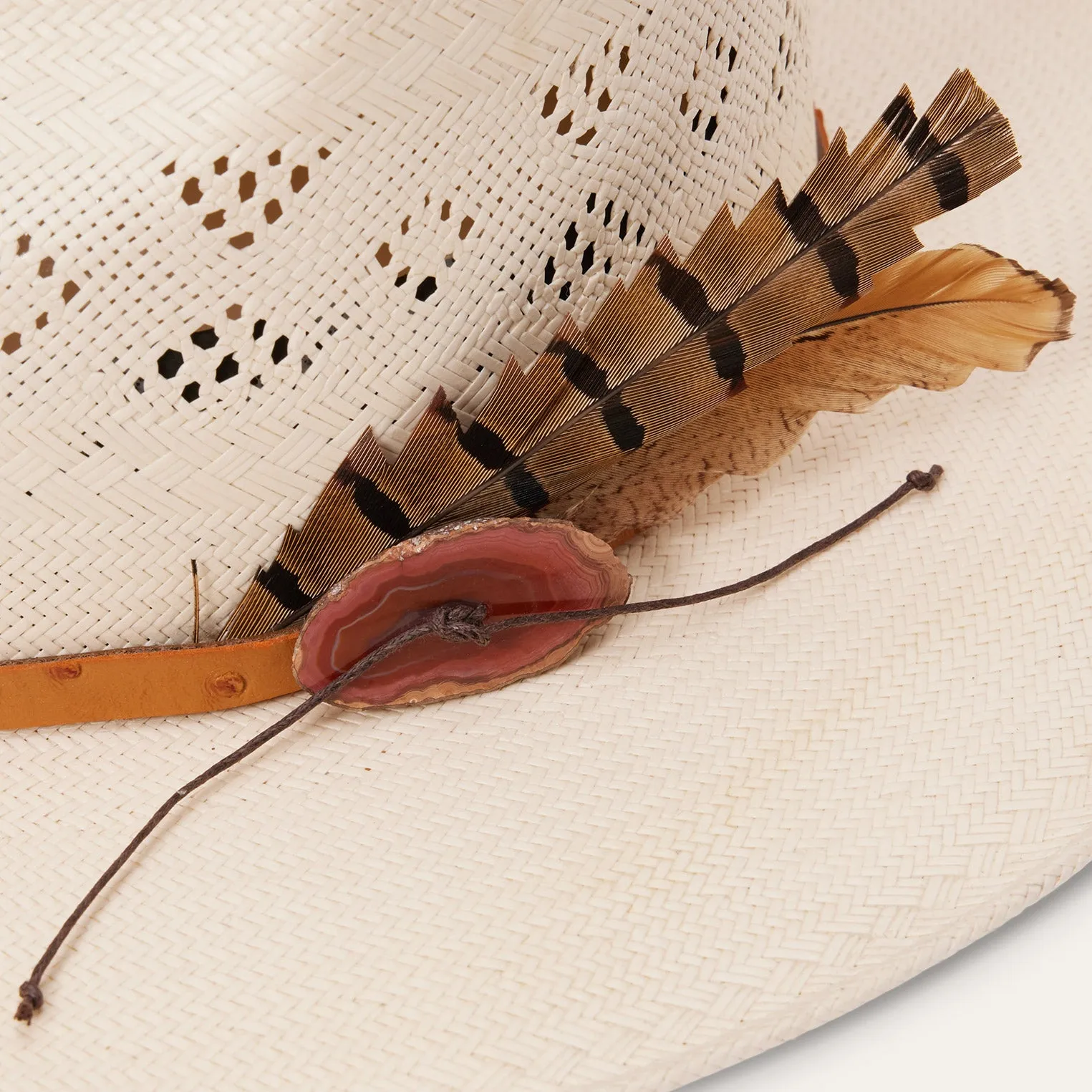 Andromeda Vented Straw Fedora -STETSON