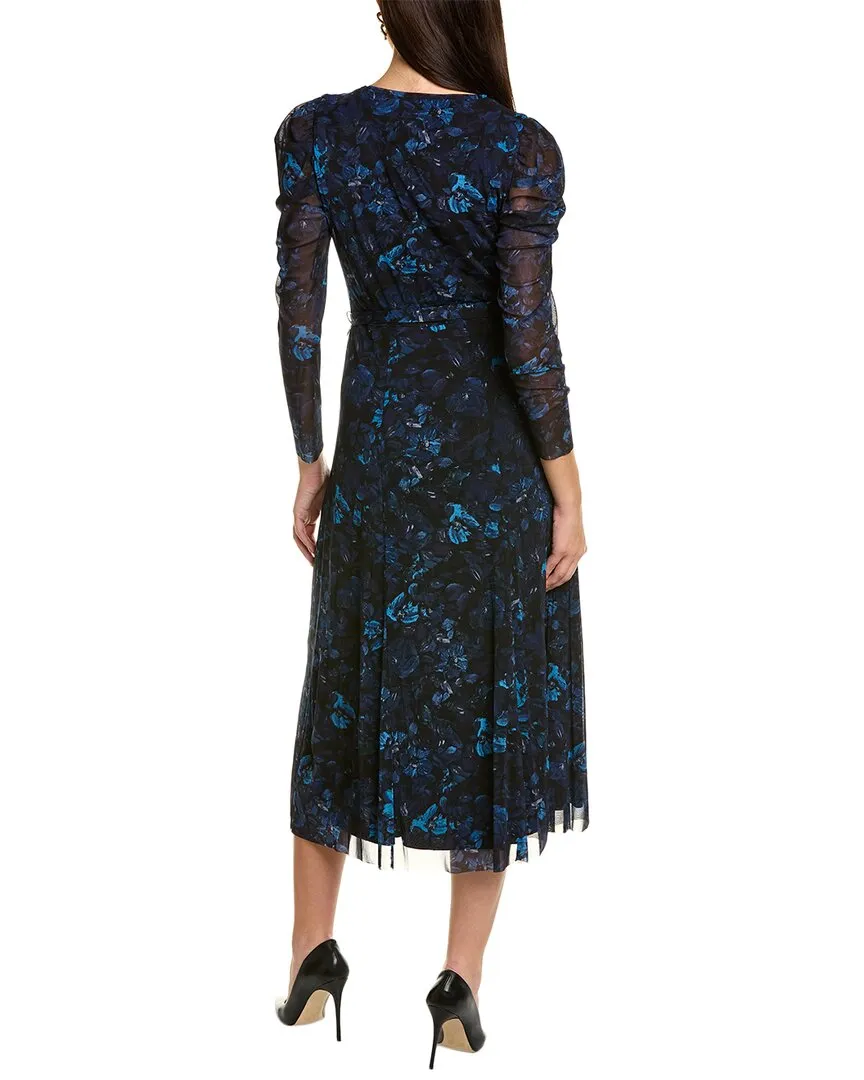 Anne Klein Puff Sleeve Midi Dress