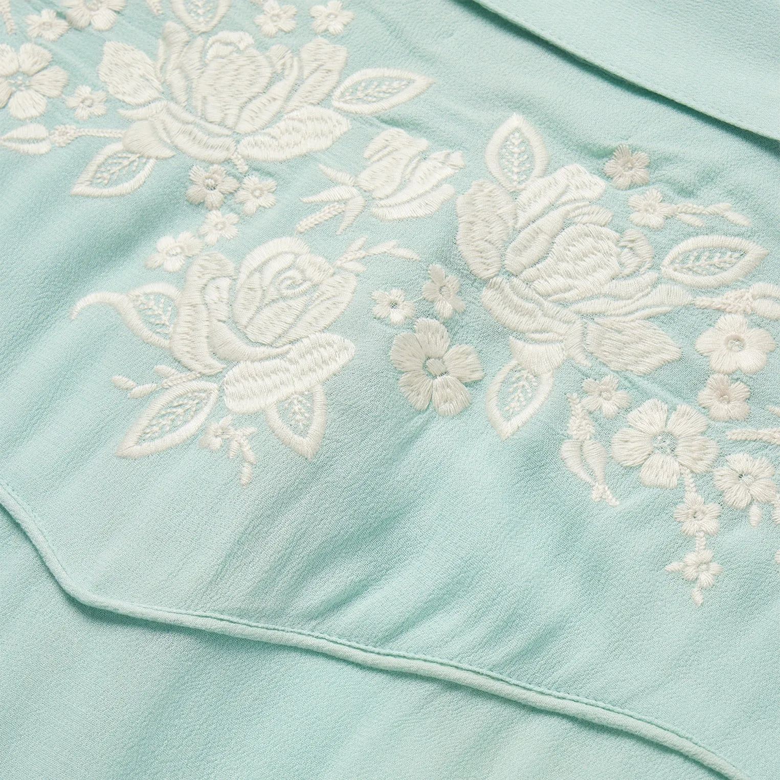 Aqua Crepe Western Shirt -STETSON