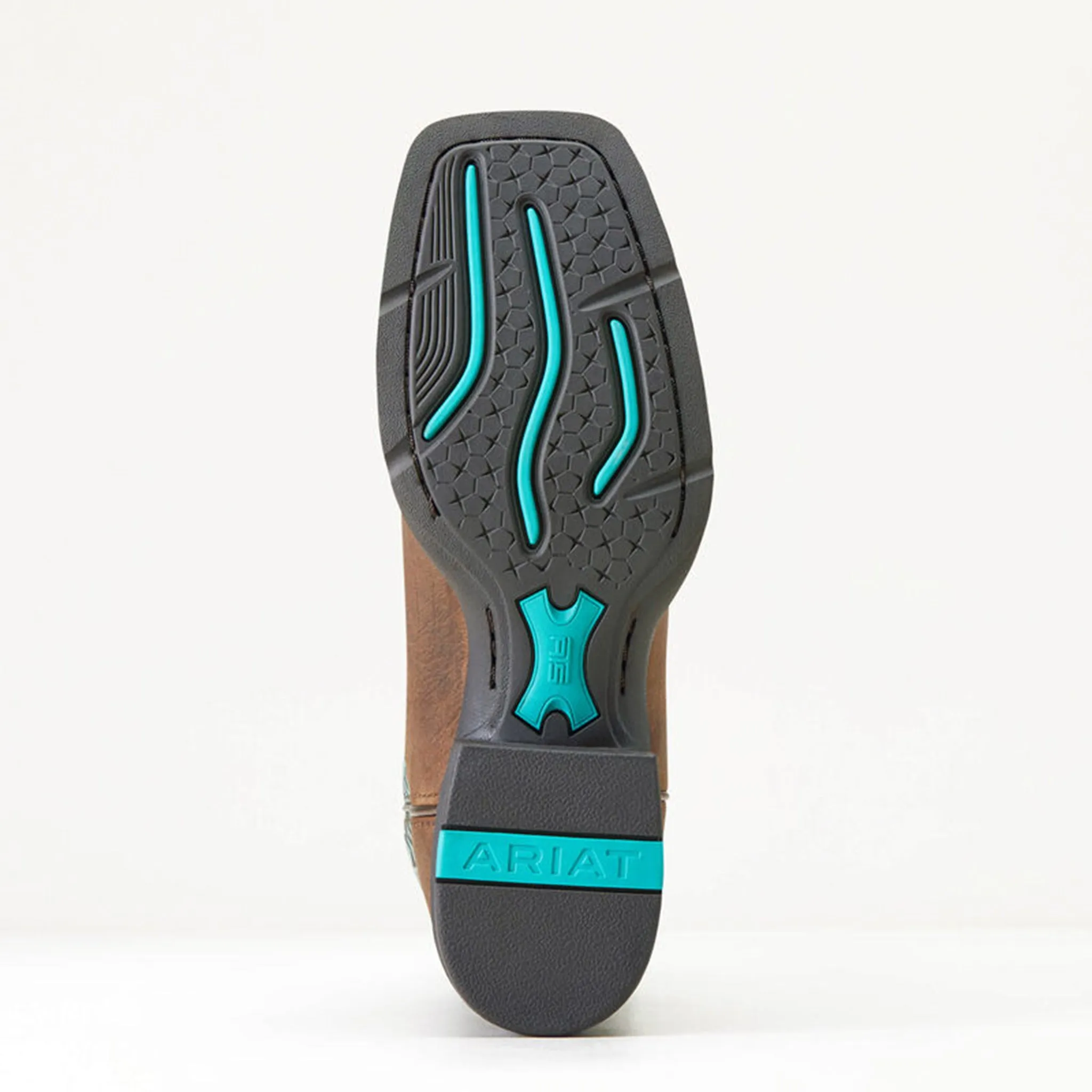 Ariat Women's Brown Turquoise Round Up Boots