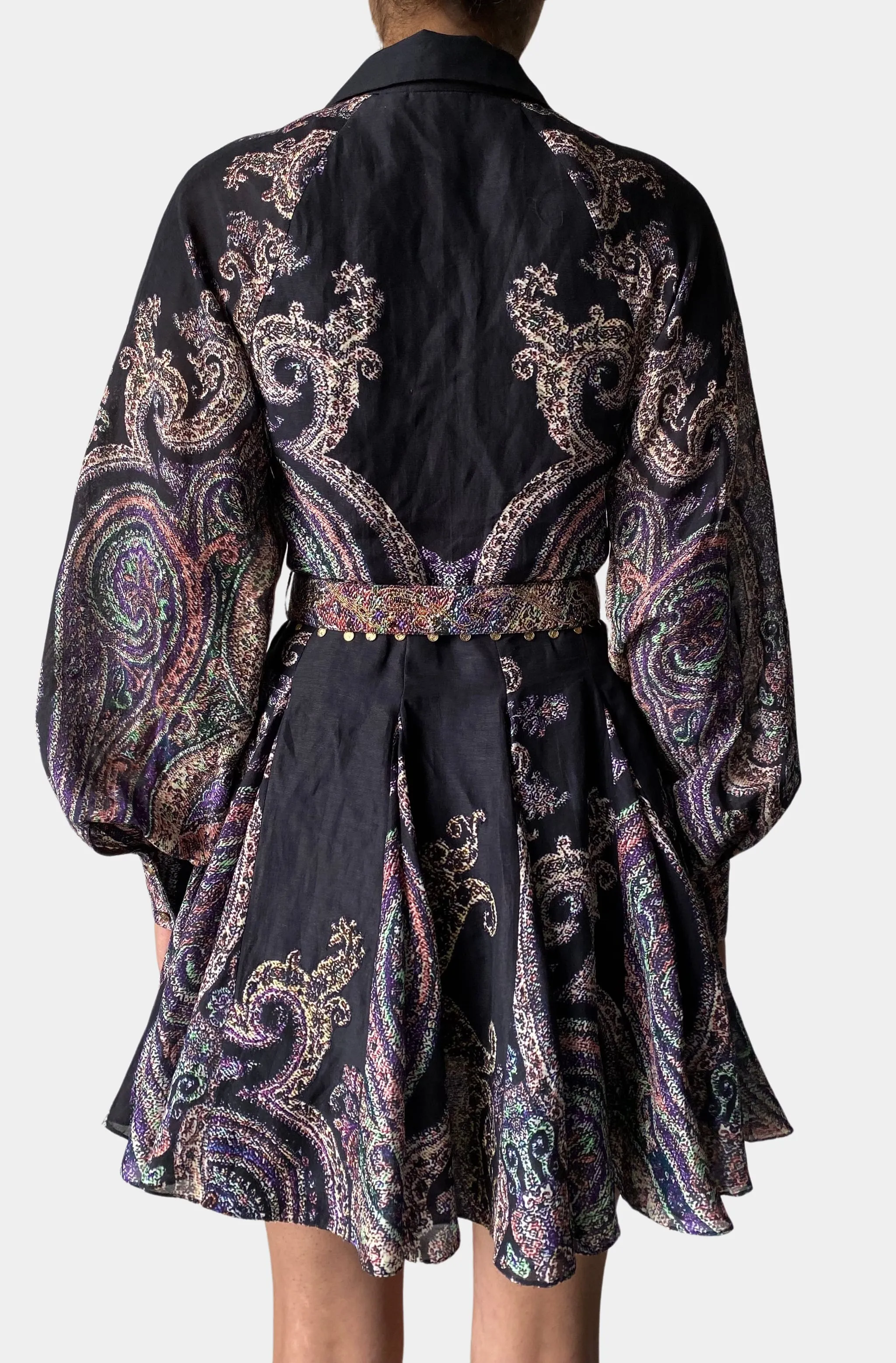 Arka Short Dress With Buckle Belt