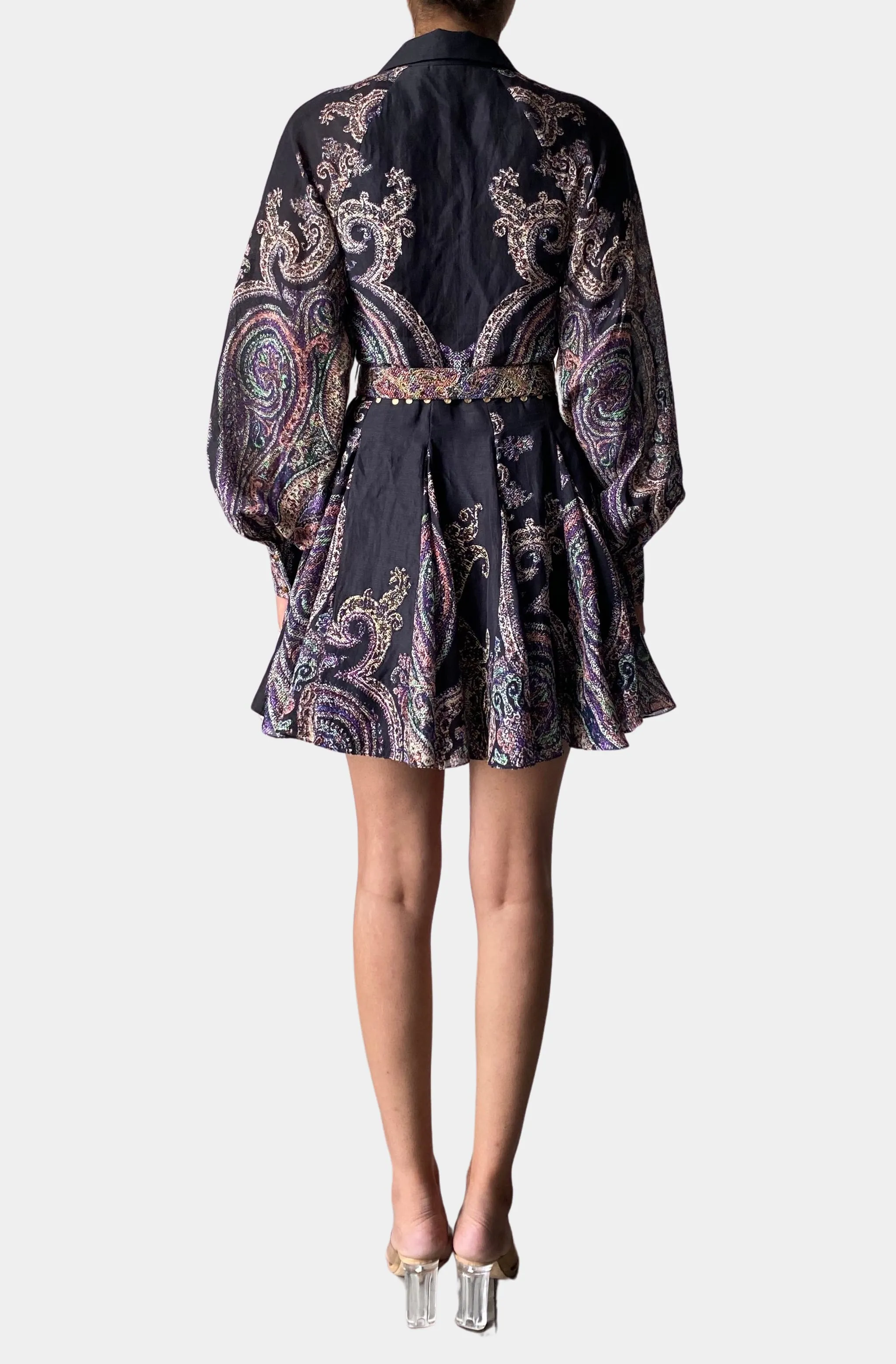 Arka Short Dress With Buckle Belt