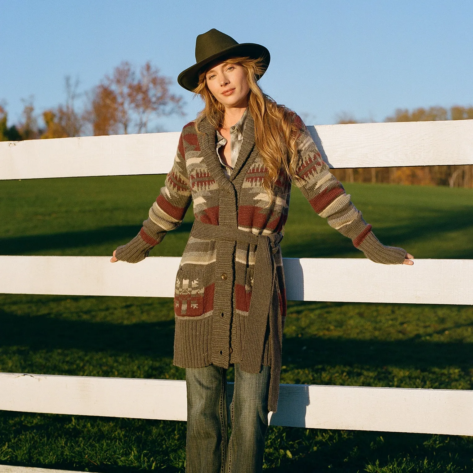 Aztec Belted Cardigan -STETSON
