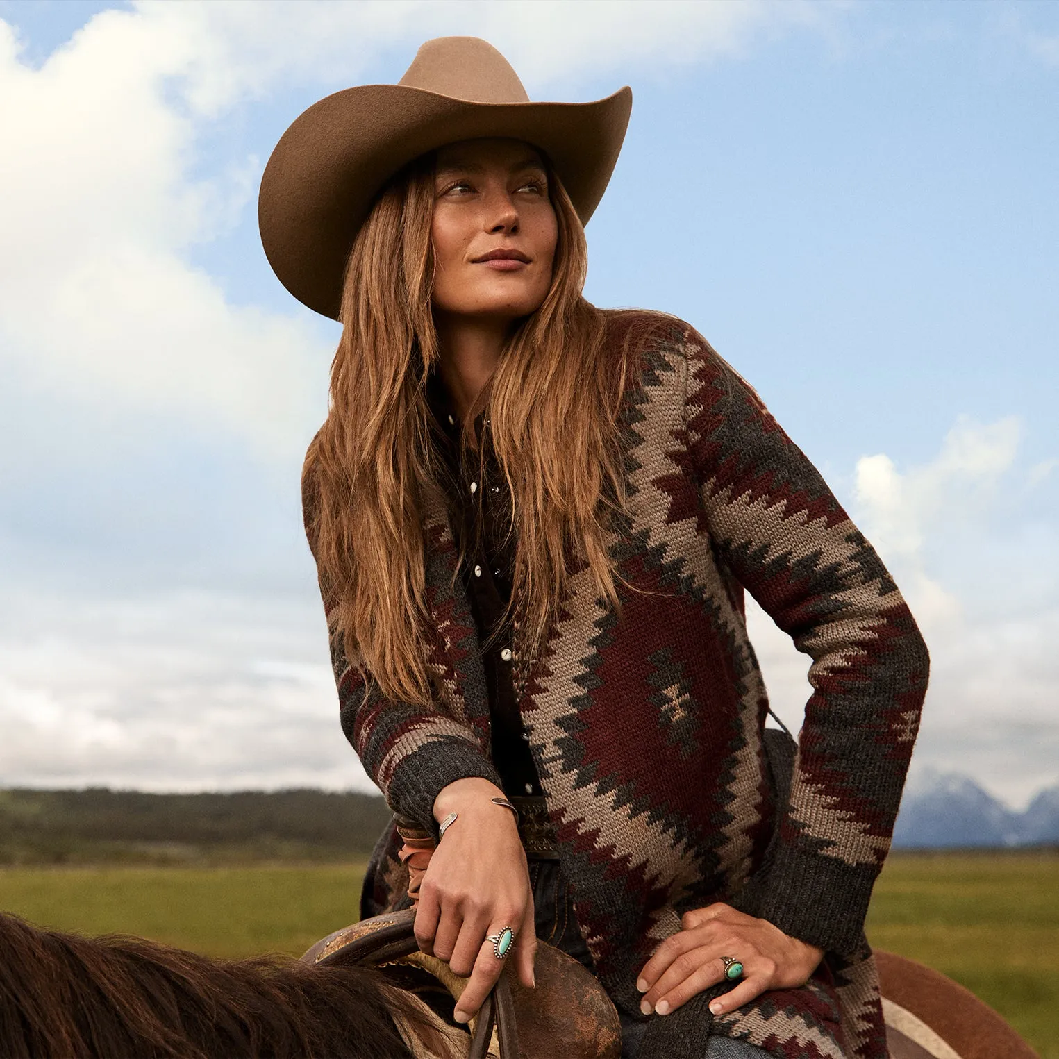 Aztec Duster Sweater -STETSON