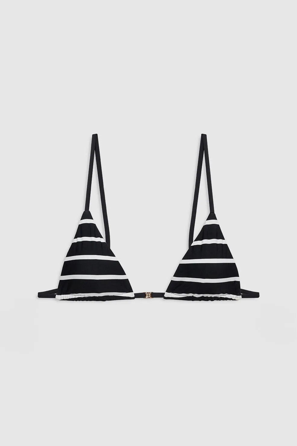 Bellamy Bikini Top - Black And White Stripe -ANINE BING