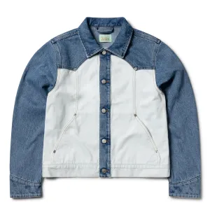 Best-Selling Aries Womens Patchwork Western Carpenter Jacket Blue / White  Almost Sold Out!