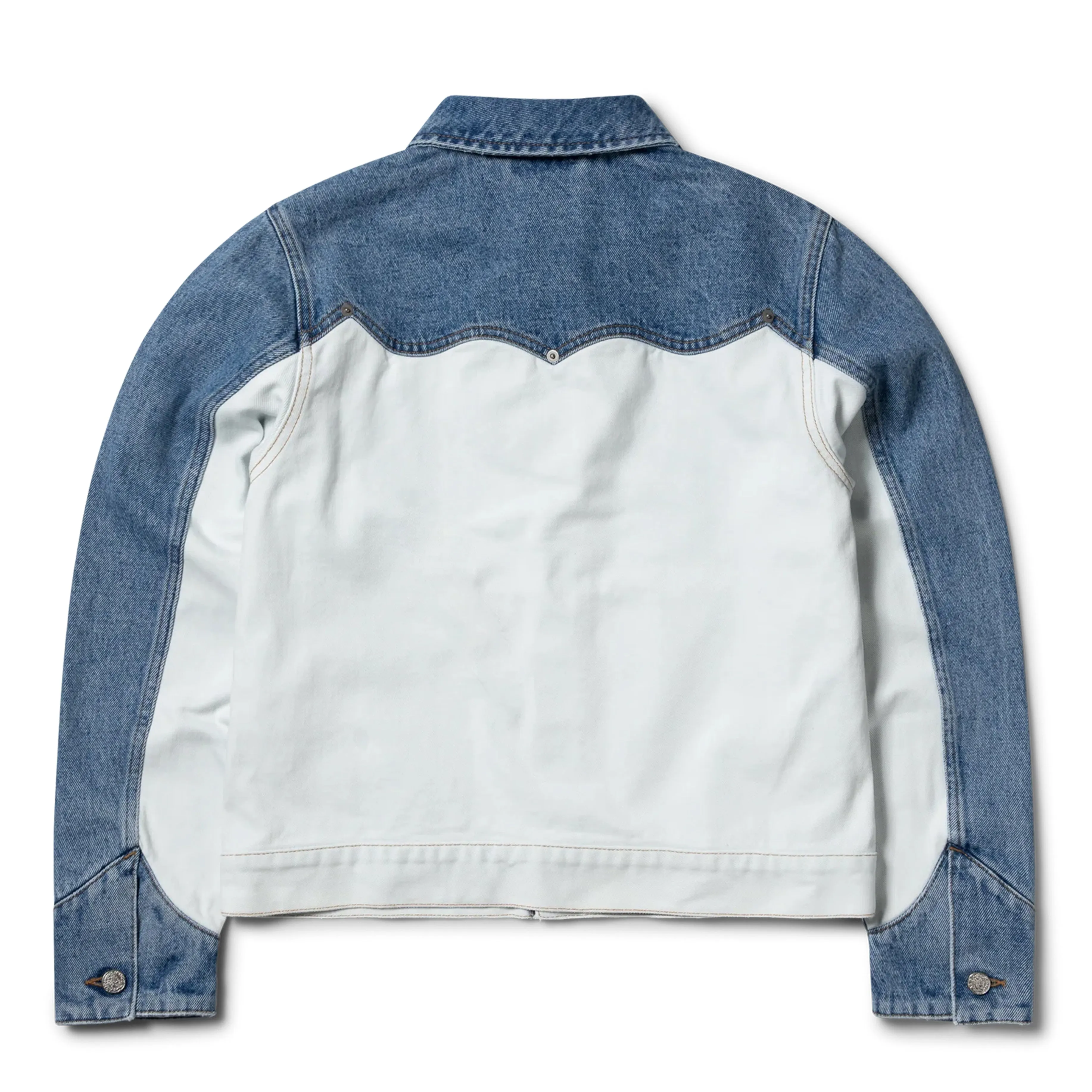 Best-Selling Aries Womens Patchwork Western Carpenter Jacket Blue / White  Almost Sold Out!