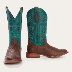 Big Horn Tobacco Alligator Cowboy Boot -STETSON