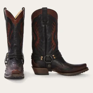 Biker Outlaw Oiled Leather Cowboy Boot -STETSON