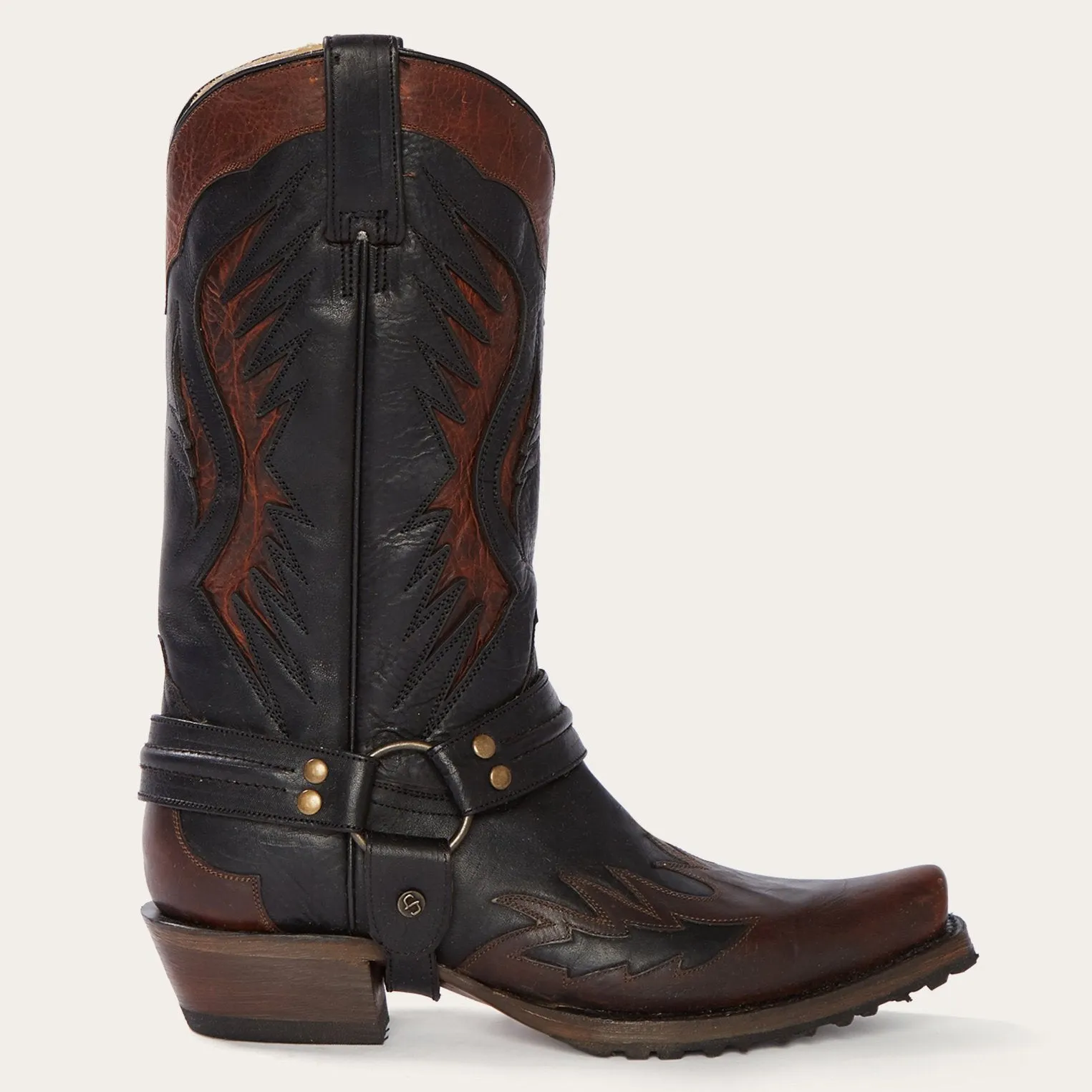 Biker Outlaw Oiled Leather Cowboy Boot -STETSON