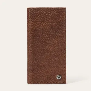 Bison Leather Stetson Rivet Checkbook Wallet -STETSON