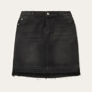 Black Denim 5-Pocket Skirt -STETSON