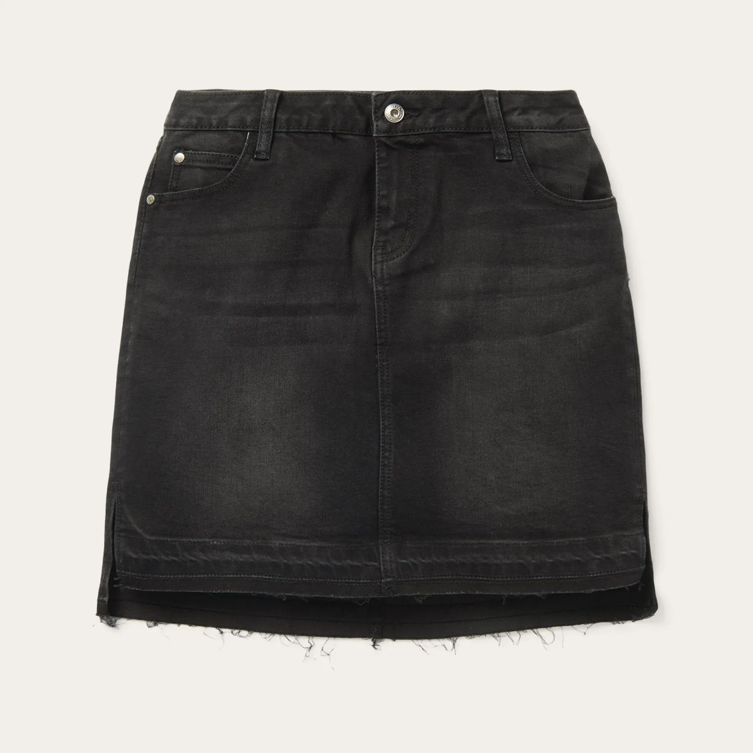 Black Denim 5-Pocket Skirt -STETSON