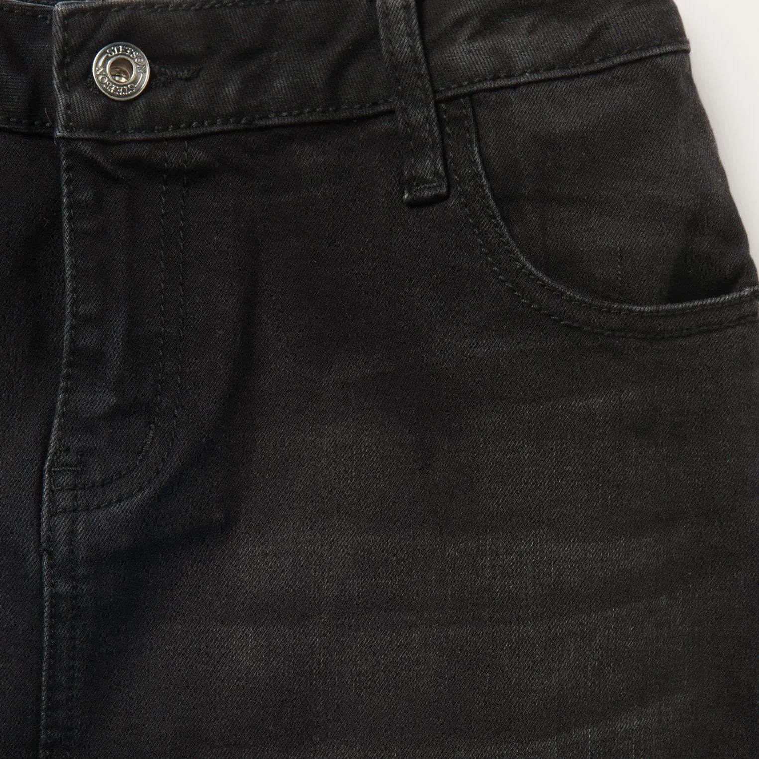 Black Denim 5-Pocket Skirt -STETSON
