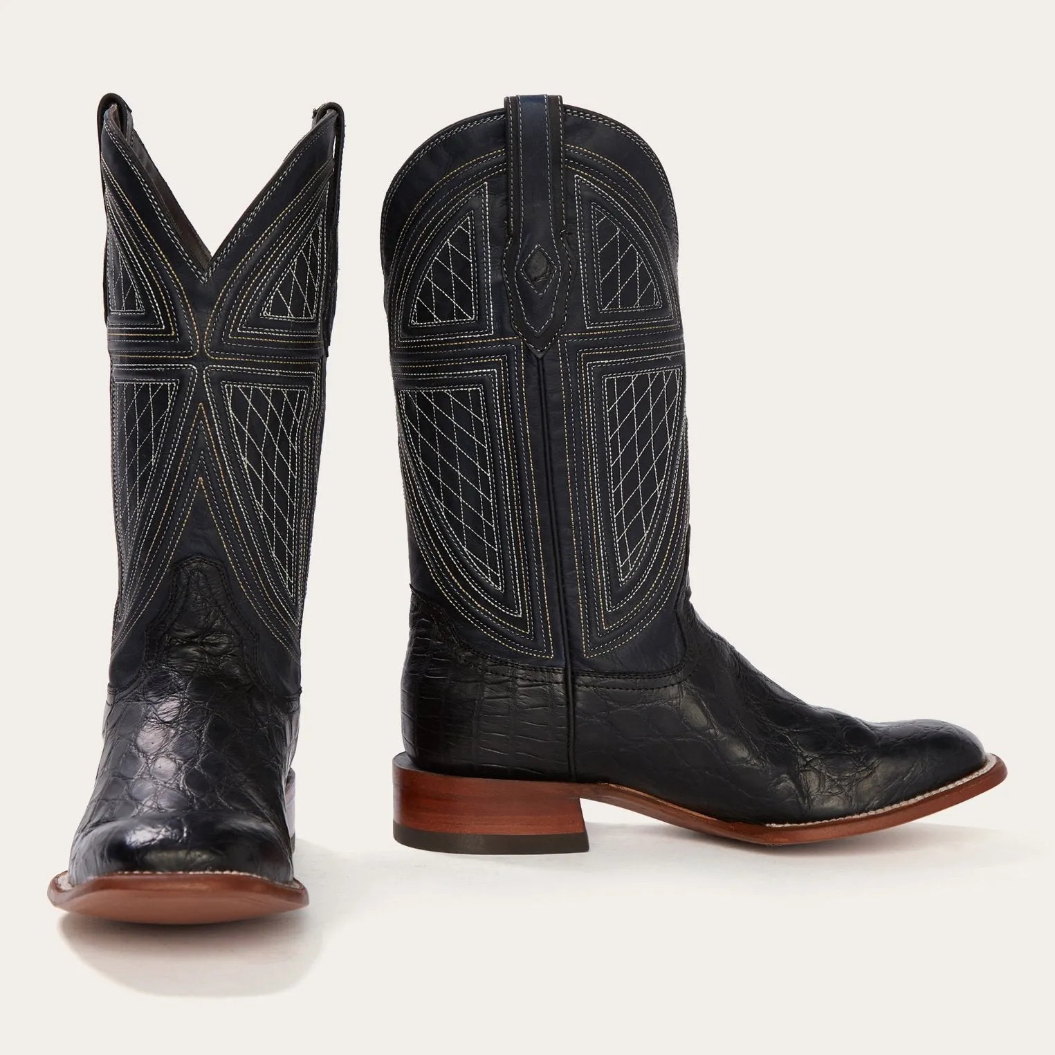 Black Falls Alligator Cowboy Boot -STETSON