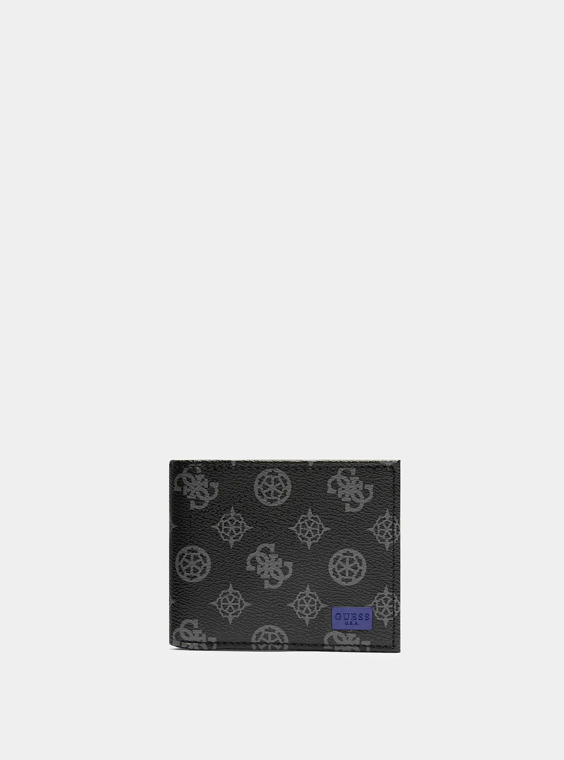 Black Logo Slimfold Wallet Guess